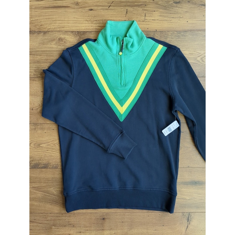 Brooks Bothers Mens M Patterned Quarter Zip Pullover‎